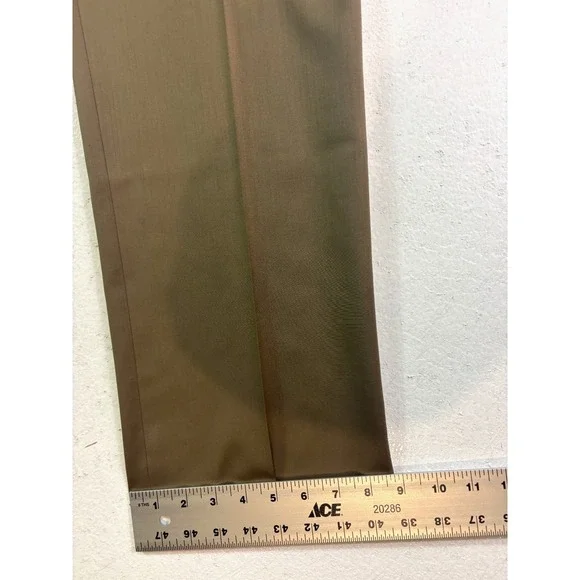 NEW brown Jos A Bank 36R 36 signature gold suit dress pants trousers 100% Wool